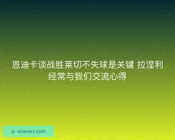 恩迪卡谈战胜莱切不失球是关键 拉涅利经常与我们交流心得